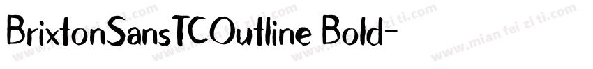 BrixtonSansTCOutline Bold字体转换